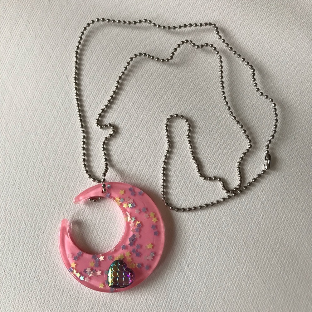 Crescent Moon Mermaid Necklace